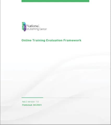 Online Training Evaluation Framework