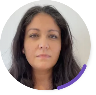 a person with a black background