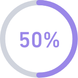 a black circle with white text